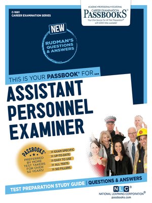 cover image of Assistant Personnel Examiner